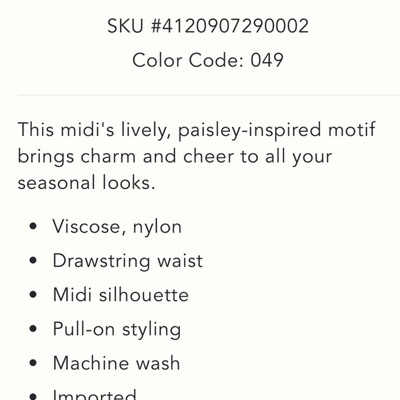 NWT Anthropologie Ruffled Edith Midi Skirt-Small - Picture 9 of 9